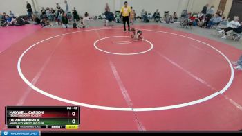 43 lbs 2nd Place Match - Devin Kendrick, Alamo City Wrestling Club vs Maxwell Carson, Texas Takedown Academy