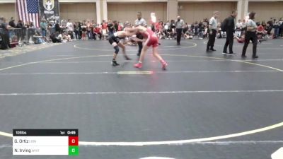 109 lbs Consi Of 32 #1 - Gunnar Ortiz, Lions WC vs Nevan Irving, Whitehouse WC