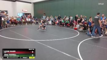 72/76 3rd Place Match - Layne Maher, C2X vs Zeke Mandell, Eastside Youth Wrestling