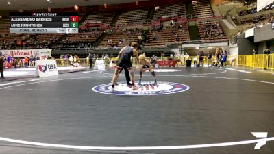 Cadet Boys Lower - 138 lbs Champ. Round 3 - Cruz Contreras vs Philip Hong, Dark Knight Wrestling Club