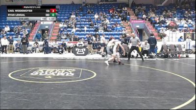 215 lbs Semifinal - Cael Weidemoyer, Faith Christian Acad. vs Ryan Lengal, Bishop McDevitt