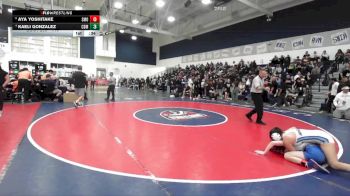 110 lbs Cons. Round 3 - Kaeli Gonzalez, Corona Del Mar vs Aya Yoshitake, San Marino