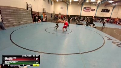 212-227 lbs Round 4 - Beau Wright, Laramie vs Silas Lopez, Scottsbluff