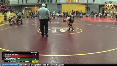 132 lbs Semifinal - Carson Farlow, Hood River Valley vs Jesus Cabrera, Beaverton