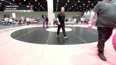 140 lbs 1st Place Match - Jordyn Parker, Best Trained vs Kelice Luker