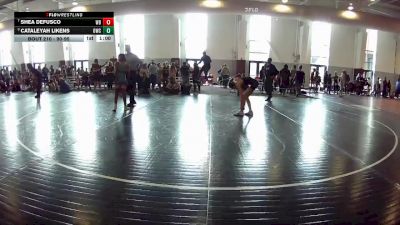 90-95 lbs 3rd Place Match - Cataleyah Likens, Osprey Wrestling Club vs Shea Defusco, Wild Buffalo