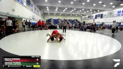 150 lbs Quarterfinal - Rocco Godinez, Corona 100 vs Kennan Murray, Los Alamitos High School