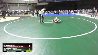 106 lbs Champ. Round 1 - Kyson Peterson, CNWC Concede Nothing Wrestling Club vs Wyatt Risken, Liberty Warriors Wrestling Academy