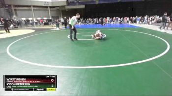106 lbs Champ. Round 1 - Kyson Peterson, CNWC Concede Nothing Wrestling Club vs Wyatt Risken, Liberty Warriors Wrestling Academy