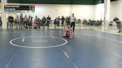 75 lbs Quarterfinal - David Crawford, OH vs Liam Reeves, PA