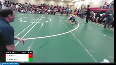 105 lbs Quarterfinal - Chance Mattox, Ascend Wrestling Academy vs Manuel Solis, Steelclaw Wrestling Club