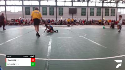 74-78 lbs Cons. Round 3 - Gianluca Juarez, Dundee Highlanders vs Alex Lapitan, Dwight