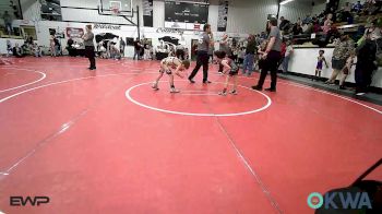 49 lbs Round Of 16 - Jameson Mantle, Wagoner Takedown Club vs Michael Cawthorne, Tiger Trained Wrestling