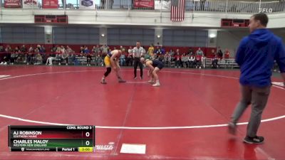 184 lbs Cons. Round 3 - Charles Maloy, Western New England vs AJ Robinson, Southern Maine