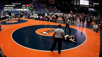 100 lbs Cons. Semi - Emma Rogers, Edwardsville (H.S.) vs Jade Hardee, Tinley Park (Andrew)