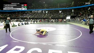 7th Place Match - Lin Paw Jone, Aberdeen Central vs Lakynn Qualseth, Canton