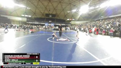 67 lbs Champ. Round 2 - Emery Grillo, Junkyard Dogs Wrestling Club vs Charles (Charlie) Knigge, Inland Northwest Wrestling Training Center