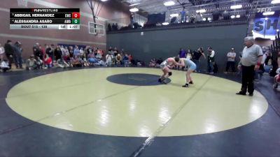 138 lbs Quarterfinal - Abbigail Hernandez, Cougar Wrestling Club vs Alessandra Asaro, All In Wrestling Academy
