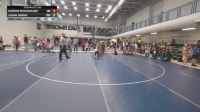 44.9-47.7 lbs Champ. Round 5 - Logan Jensen, Westlake Wrestling Club vs Karson Schaugaard, Aviator Wrestling Academy