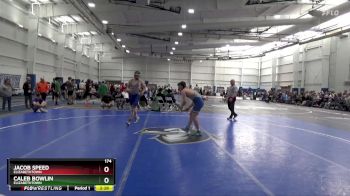 174 lbs Cons. Round 2 - Caleb Bowlin, Elizabethtown vs Jacob Speed, Elizabethtown