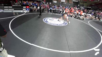 92 lbs Eddie Fong, OCWA - Orange County Wrestling Association vs Owen Santos, MDWA - Mount Diablo Wrestling Association