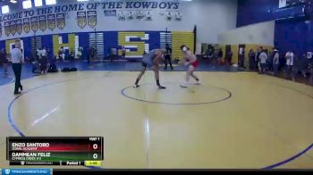 152 lbs Semifinal - DAMMEAN FELIZ, Cypress Creek H S vs Enzo Santoro, Doral Academy