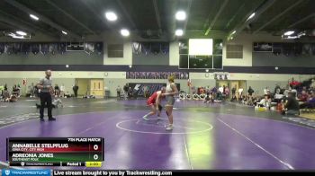 145 lbs 7th Place Match - Adreonia Jones, Southeast Polk vs Annabelle Stelpflug, Iowa City, City High