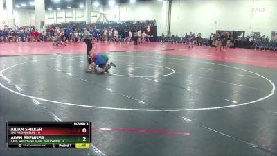 113 lbs Round 3 (6 Team) - Aidan Spilker, The Firemen Blue vs Aden Breniser, S.E.O. Wrestling Club- Team White