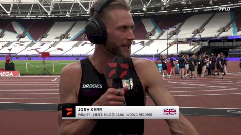 Josh Kerr on the NEW Mile WORLD RECORD! He Reacts with the Athlete's Lounge Following History