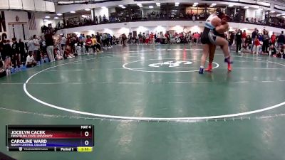 207 lbs Champ. Round 1 - Jocelyn Cacek, Frostburg State University vs Caroline Ward, North Central College