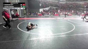 70 lbs Champ. Round 1 - Alyssa Kessen, Wittenberg-Birnamwood vs Charliee Nett, Dodgeville Mat Club