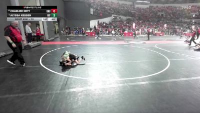 70 lbs Champ. Round 1 - Alyssa Kessen, Wittenberg-Birnamwood vs Charliee Nett, Dodgeville Mat Club