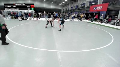 132 lbs Cons. Rd Of 16 - Benjamin Walsh, Moen Wrestling Academy vs Cooper Lang, Massachusetts