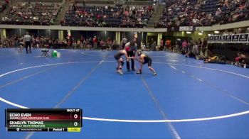 75 lbs Round 3 - Echo Even, Waverly Area Wrestling Club vs Shaelyn Thomas, Lakeville Youth Wrestling