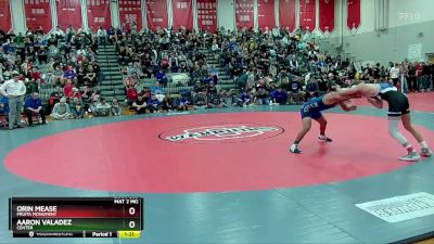 150 lbs Semifinal - Aaron Valadez, Center vs Orin Mease, Fruita Monument