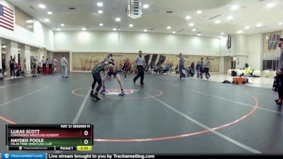 77 lbs Cons. Round 5 - Hayden Poole, Milan Tribe Wrestling Club vs Lukas Scott, Contenders Wrestling Academy