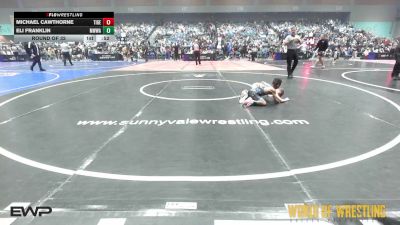 49 lbs Round Of 32 - Michael Cawthorne, Tiger Trained Wrestling vs Eli Franklin, Mighty Warrior Wrestling Academy