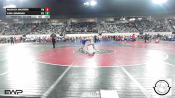 113 lbs Consi Of 16 #2 - Maddox Masters, Pryor Tigers Wrestling vs Cael Gensman, Stillwater Wrestling