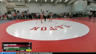 110 lbs Cons. Round 2 - Esmeralda Fuentes, Brighton vs Alora Martinez, Pomona