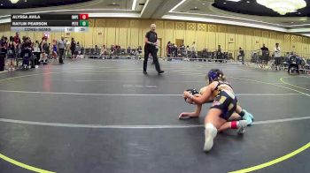 58 lbs Consolation - Alyssa Avila, Imperial Valley WC vs Raylin Pearson, Peterson Grapplers