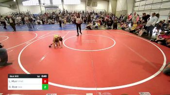 52 lbs Round Of 16 - Levi Murr, Hilldale Youth Wrestling Club vs Dallas Rice, Vian Wrestling Club