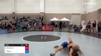 46 kg Round Of 16 - Sage Mortimer, Team Utah vs Tatianna Nieto, Team Texas