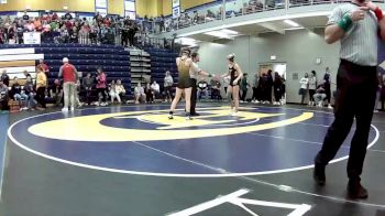 125 lbs. Cons. Round 6 - Toby Goertz, Lafayette (Wildwood) vs Emmy Begemann, Fulton