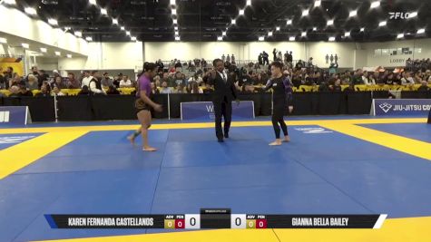GIANNA BELLA BAILEY vs Karen Fernanda Castellanos 2025 World IBJJF Jiu-Jitsu No-Gi Championship