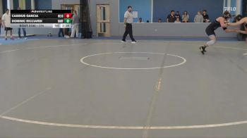 174 lbs Champ. Round 2 - Cassius Garcia, Northeastern Junior College vs Dominic Ricciardi, Barton