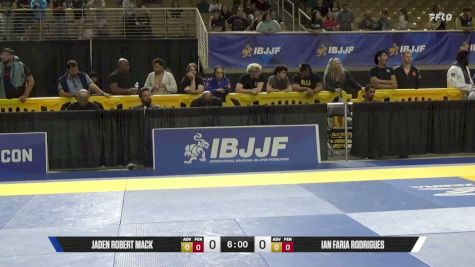 Ian Faria Rodrigues vs Jaden Robert Mack 2026 Pan Jiu Jitsu IBJJF Championship