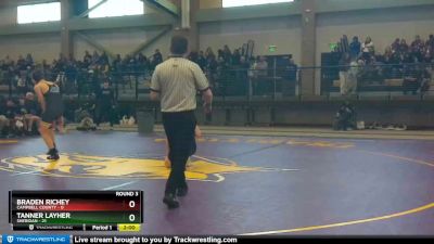 138 lbs Braden Richey, Campbell County vs Tanner Layher, Sheridan