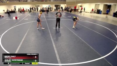 127 Championship Bracket Cons. Round 3 - Shelby McFetridge, Mahtomedi vs Brody Daly, Prior Lake