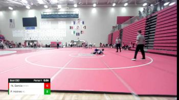 120 lbs Cons. Semi - Nicholas Garcia, Marmion Academy vs Preston Haines, Brownsburg