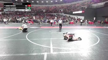 100 lbs Quarterfinal - Jared Peters, Pulaski Wrestling Club vs Caleb Laudon, Tomah